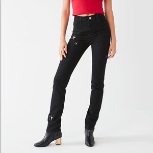 BDG HIGH RISE LONGLINE GIRLFRIEND JEANS STARS